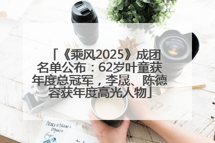 《乘风2025》成团名单公布：62岁叶童获年度总冠军，李晟、陈德容获年度高光人物