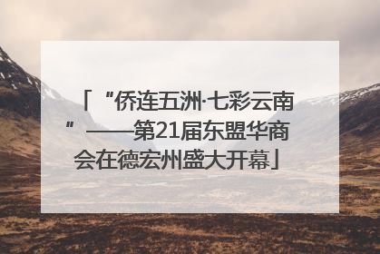 “侨连五洲·七彩云南”——第21届东盟华商会在德宏州盛大开幕