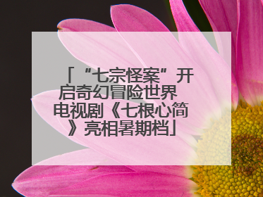 “七宗怪案”开启奇幻冒险世界 电视剧《七根心简》亮相暑期档