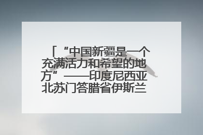 “中国新疆是一个充满活力和希望的地方”——印度尼西亚北苏门答腊省伊斯兰教代表团参访新疆