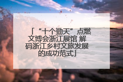 “十个勤天”点燃文博会浙江展馆 解码浙江乡村文旅发展的成功范式
