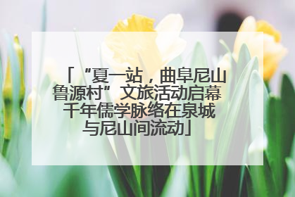 “夏一站，曲阜尼山鲁源村”文旅活动启幕 千年儒学脉络在泉城与尼山间流动