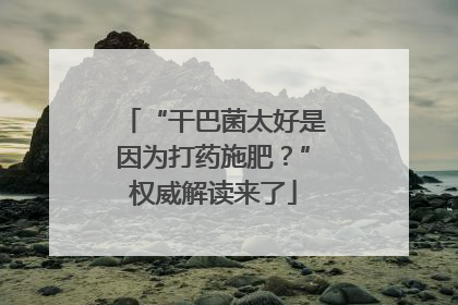 “干巴菌太好是因为打药施肥？”权威解读来了