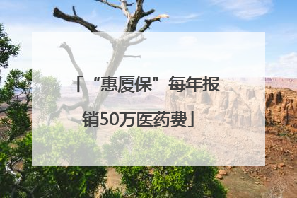 “惠厦保”每年报销50万医药费