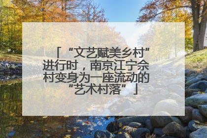 “文艺赋美乡村”进行时，南京江宁佘村变身为一座流动的“艺术村落”