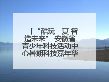 “酷玩一夏 智造未来” 安徽省青少年科技活动中心暑期科技嘉年华活动来啦！