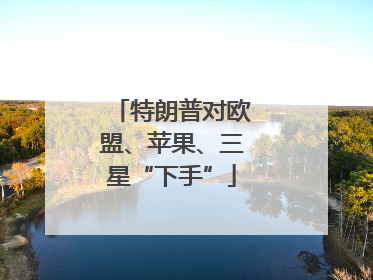 特朗普对欧盟、苹果、三星“下手”