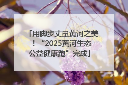 用脚步丈量黄河之美！“2025黄河生态公益健康跑”完成