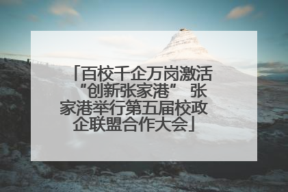 百校千企万岗激活“创新张家港” 张家港举行第五届校政企联盟合作大会