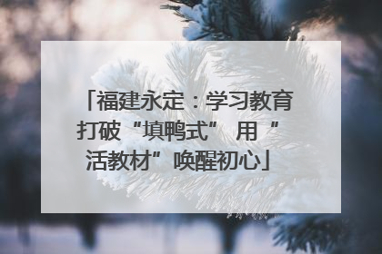 福建永定：学习教育打破“填鸭式” 用“活教材”唤醒初心
