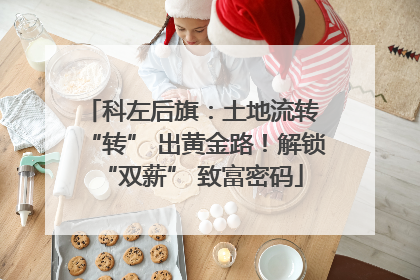 科左后旗：土地流转 “转” 出黄金路！解锁 “双薪” 致富密码
