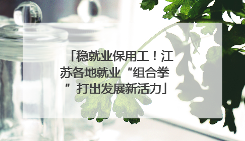 稳就业保用工！江苏各地就业“组合拳”打出发展新活力