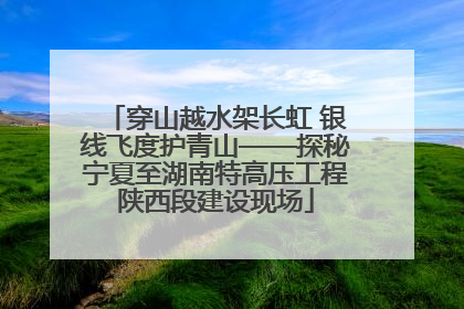穿山越水架长虹 银线飞度护青山——探秘宁夏至湖南特高压工程陕西段建设现场