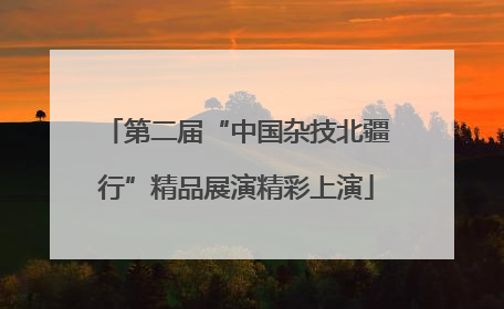 第二届“中国杂技北疆行”精品展演精彩上演