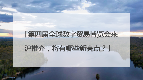 第四届全球数字贸易博览会来沪推介，将有哪些新亮点？