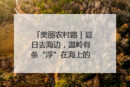 美丽农村路｜夏日去海边，温岭有条“浮”在海上的公路你去过吗？