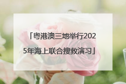 粤港澳三地举行2025年海上联合搜救演习