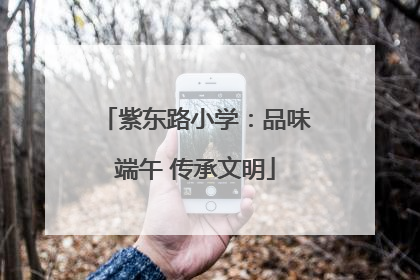 紫东路小学：品味端午 传承文明