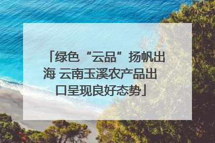 绿色“云品”扬帆出海 云南玉溪农产品出口呈现良好态势