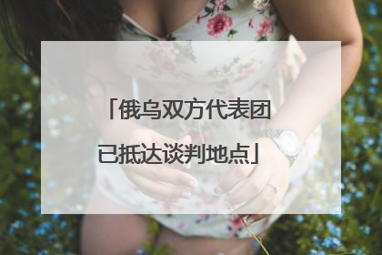 俄乌双方代表团已抵达谈判地点