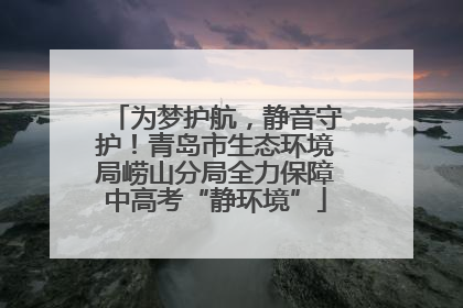 为梦护航，静音守护！青岛市生态环境局崂山分局全力保障中高考“静环境”