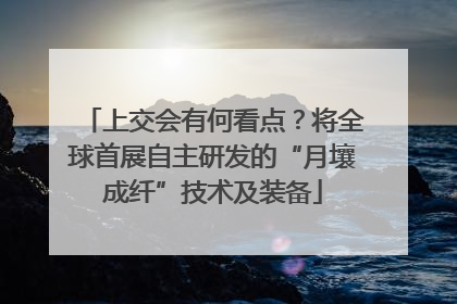 上交会有何看点？将全球首展自主研发的“月壤成纤”技术及装备
