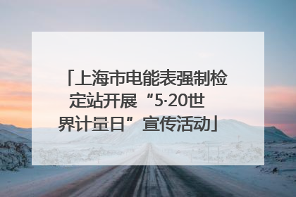 上海市电能表强制检定站开展“5·20世界计量日”宣传活动