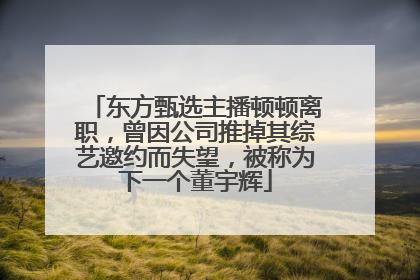 东方甄选主播顿顿离职，曾因公司推掉其综艺邀约而失望，被称为下一个董宇辉