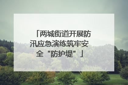 两城街道开展防汛应急演练筑牢安全“防护堤”
