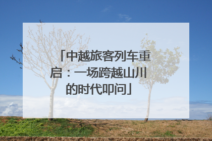 中越旅客列车重启：一场跨越山川的时代叩问