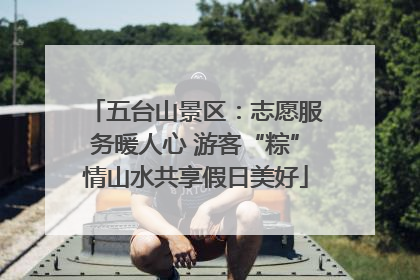 五台山景区：志愿服务暖人心 游客“粽”情山水共享假日美好