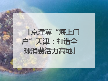 京津冀“海上门户”天津：打造全球消费活力高地