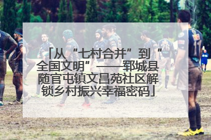 从“七村合并”到“全国文明”——郓城县随官屯镇文昌苑社区解锁乡村振兴幸福密码