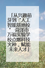 从兴趣萌芽到“人工智能基地校” 菏泽市万福实验学校点燃科技火种，赋能未来人才