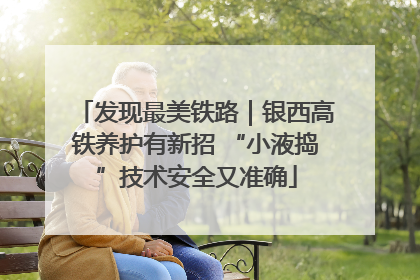 发现最美铁路｜银西高铁养护有新招 “小液捣”技术安全又准确