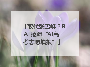 取代张雪峰？BAT抢滩“AI高考志愿填报”