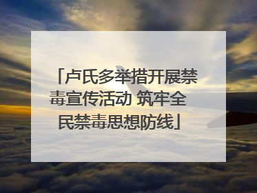 卢氏多举措开展禁毒宣传活动 筑牢全民禁毒思想防线