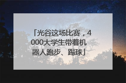 光谷这场比赛，4000大学生带着机器人跑步、踢球