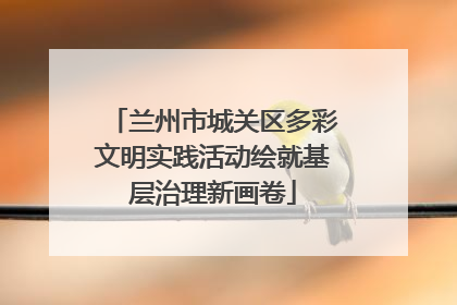 兰州市城关区多彩文明实践活动绘就基层治理新画卷