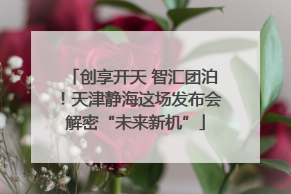 创享开天 智汇团泊！天津静海这场发布会解密“未来新机”