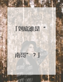 到底谁是“南哥”？