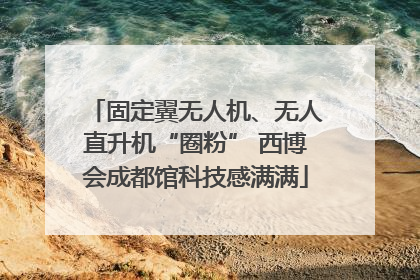 固定翼无人机、无人直升机“圈粉” 西博会成都馆科技感满满