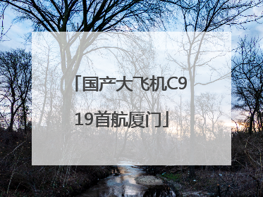 国产大飞机C919首航厦门