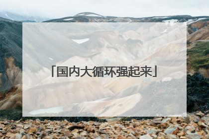 国内大循环强起来
