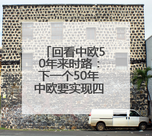 回看中欧50年来时路：下一个50年中欧要实现四个“再次”