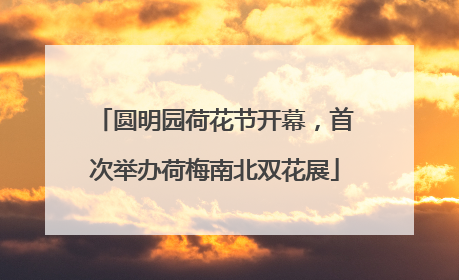 圆明园荷花节开幕，首次举办荷梅南北双花展