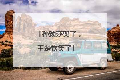 孙颖莎哭了，王楚钦笑了