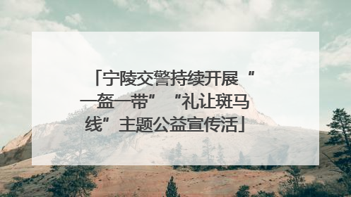 宁陵交警持续开展“一盔一带”“礼让斑马线”主题公益宣传活