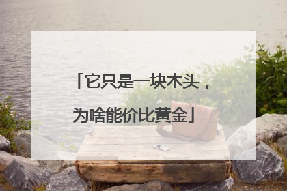 它只是一块木头，为啥能价比黄金