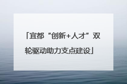 宜都“创新+人才”双轮驱动助力支点建设
